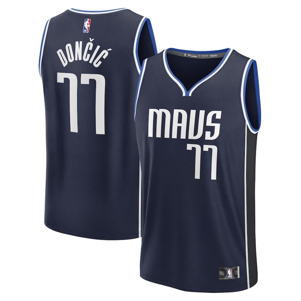 Luka Dončić Dallas Mavericks Fanatics Men's Fast Break Player Jersey - Navy